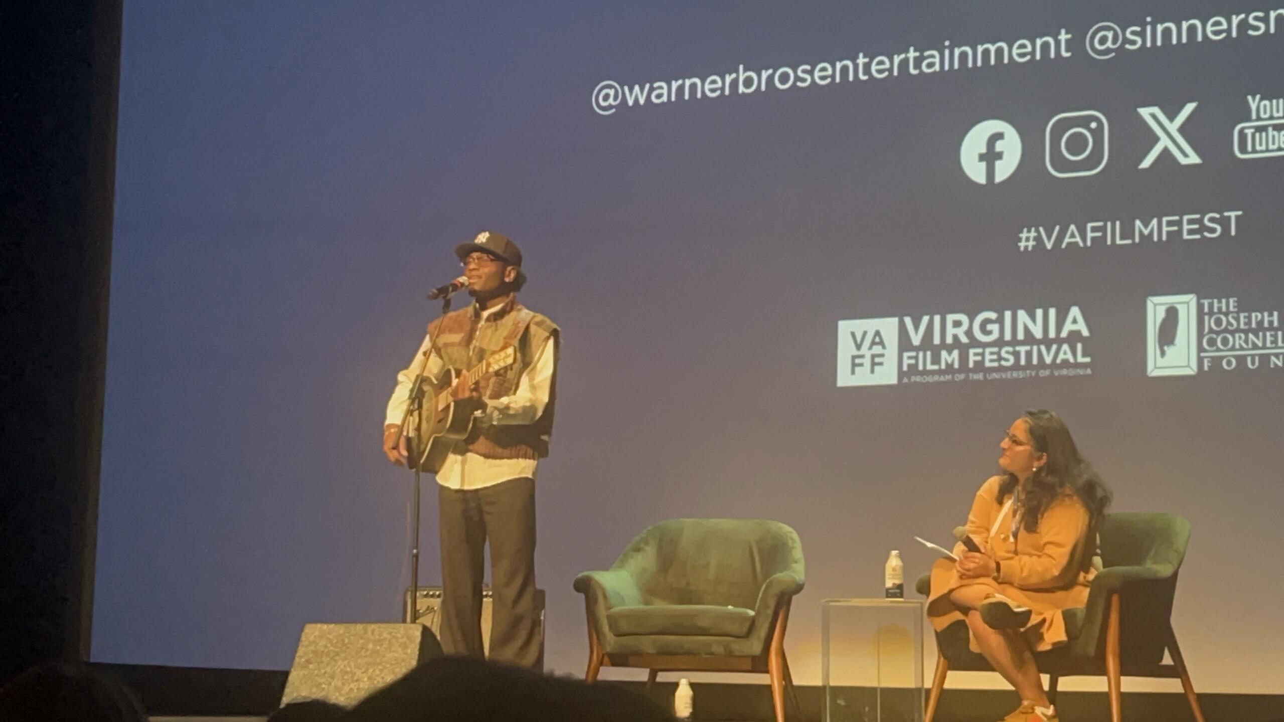 Miles Caton performing at the 2025 Virginia Film Festival