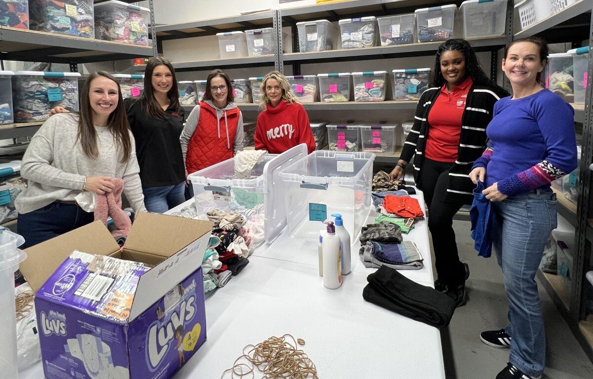 Volunteers at Stepping Stone.