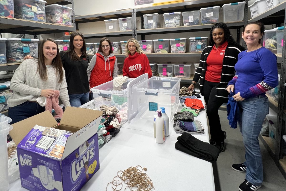 Volunteers at Stepping Stone.