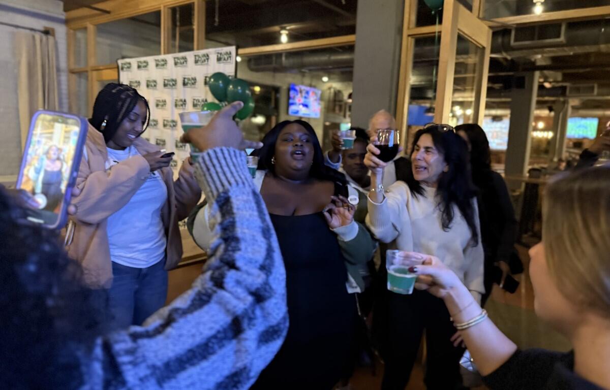 Zy Bryant celebrates