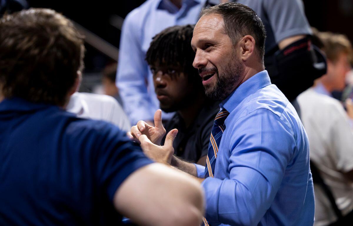 Virginia wrestling head coach Steve Garland.
