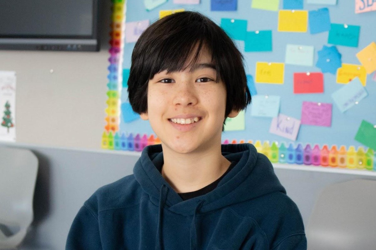 Justine Puri, CMS seventh grader who advanced to the Regional Spelling Bee