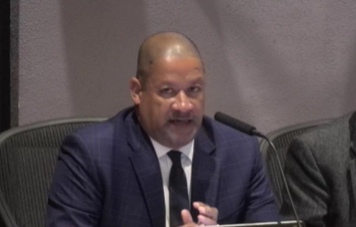 City Manager Sam Sanders at City Council