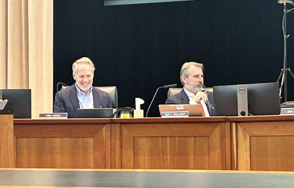 Gallaway and Missel at the first BOS meeting of 2026