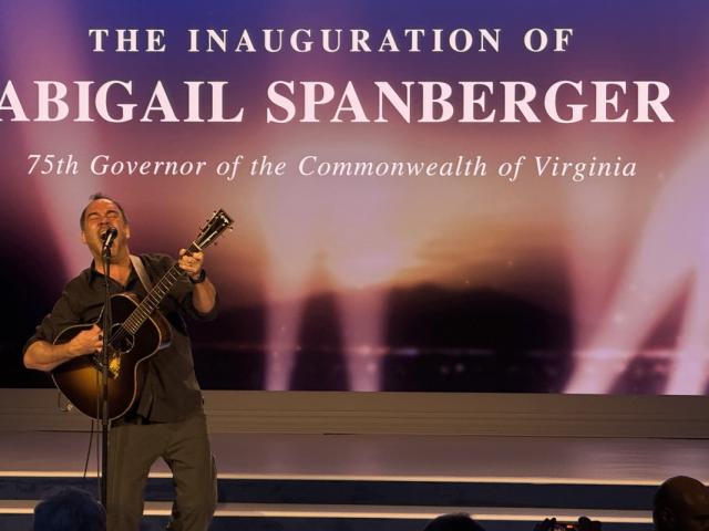 Dave Matthews performs at Abigail Spanberger 2026 Inaugural Ball