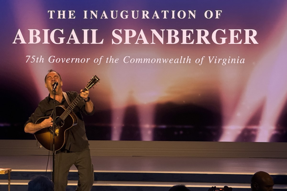 Dave Matthews performs at Abigail Spanberger 2026 Inaugural Ball