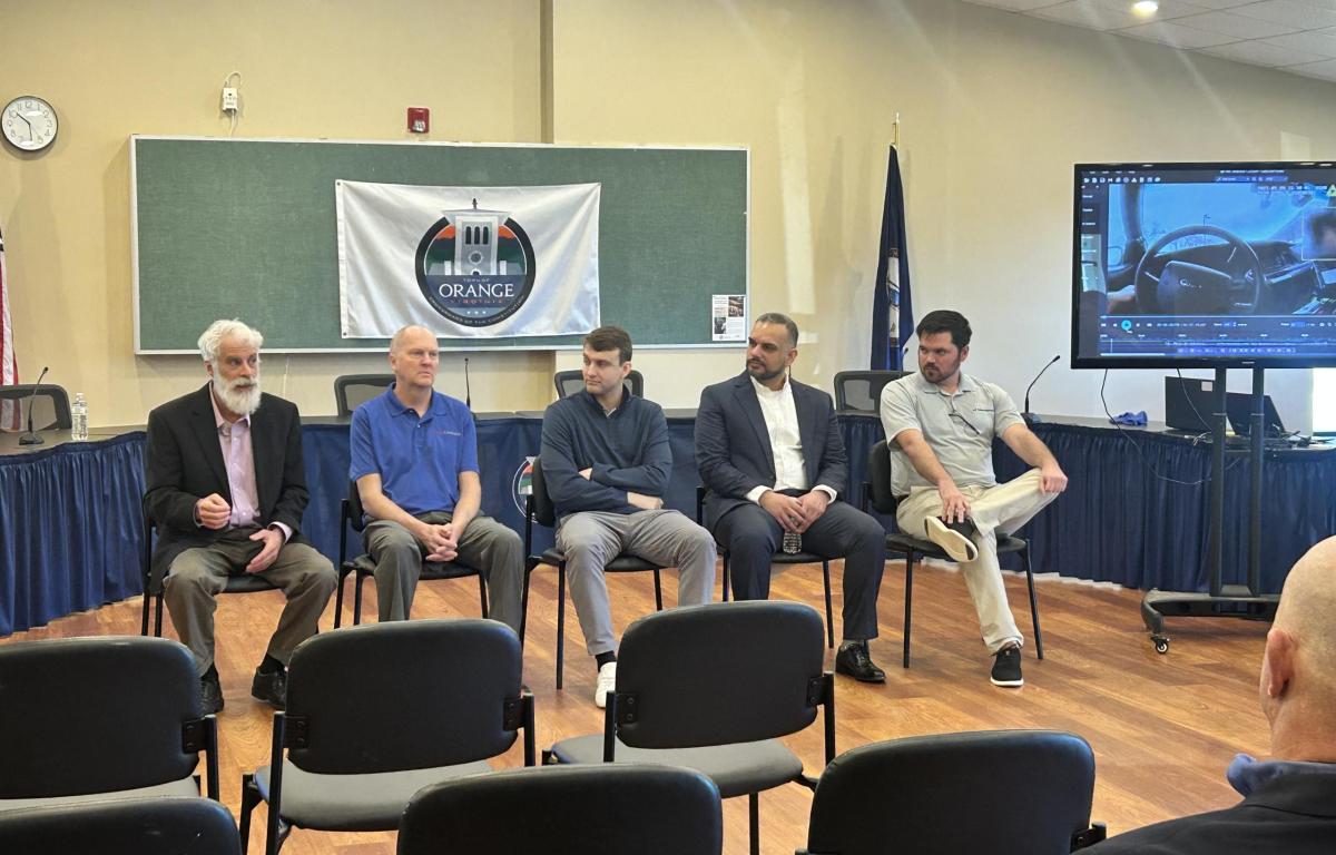 Vendors talk with local law enforcement in Orange Co.