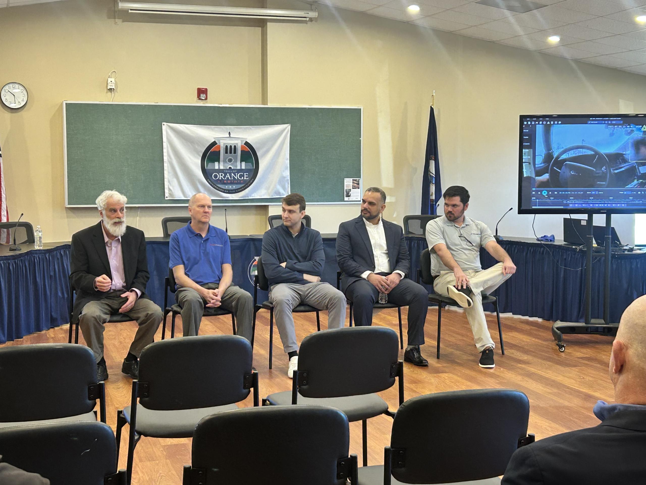 Vendors talk with local law enforcement in Orange Co.