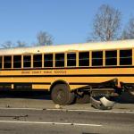 Rt 33 school bus damage
