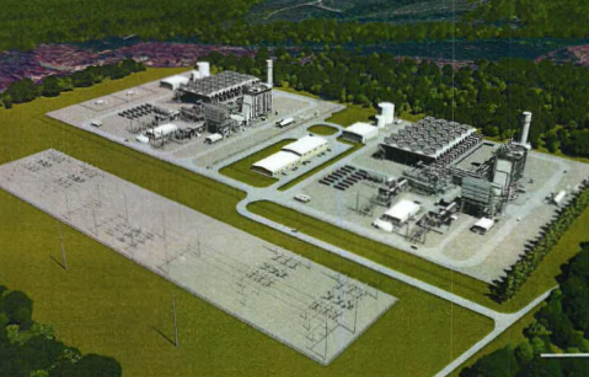 Existing and proposed Tenaska Fluvanna power plants