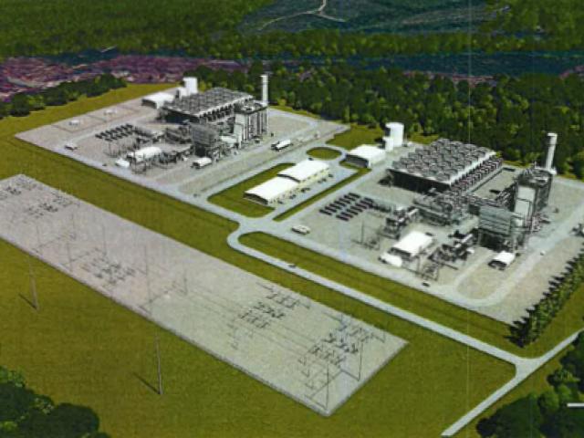 Existing and proposed Tenaska Fluvanna power plants