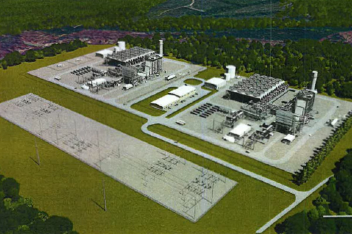 Existing and proposed Tenaska Fluvanna power plants