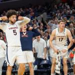 UVa-Syracuse Sam Lewis celebrating