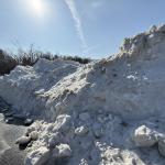 Barracks Shopping Center snow pile