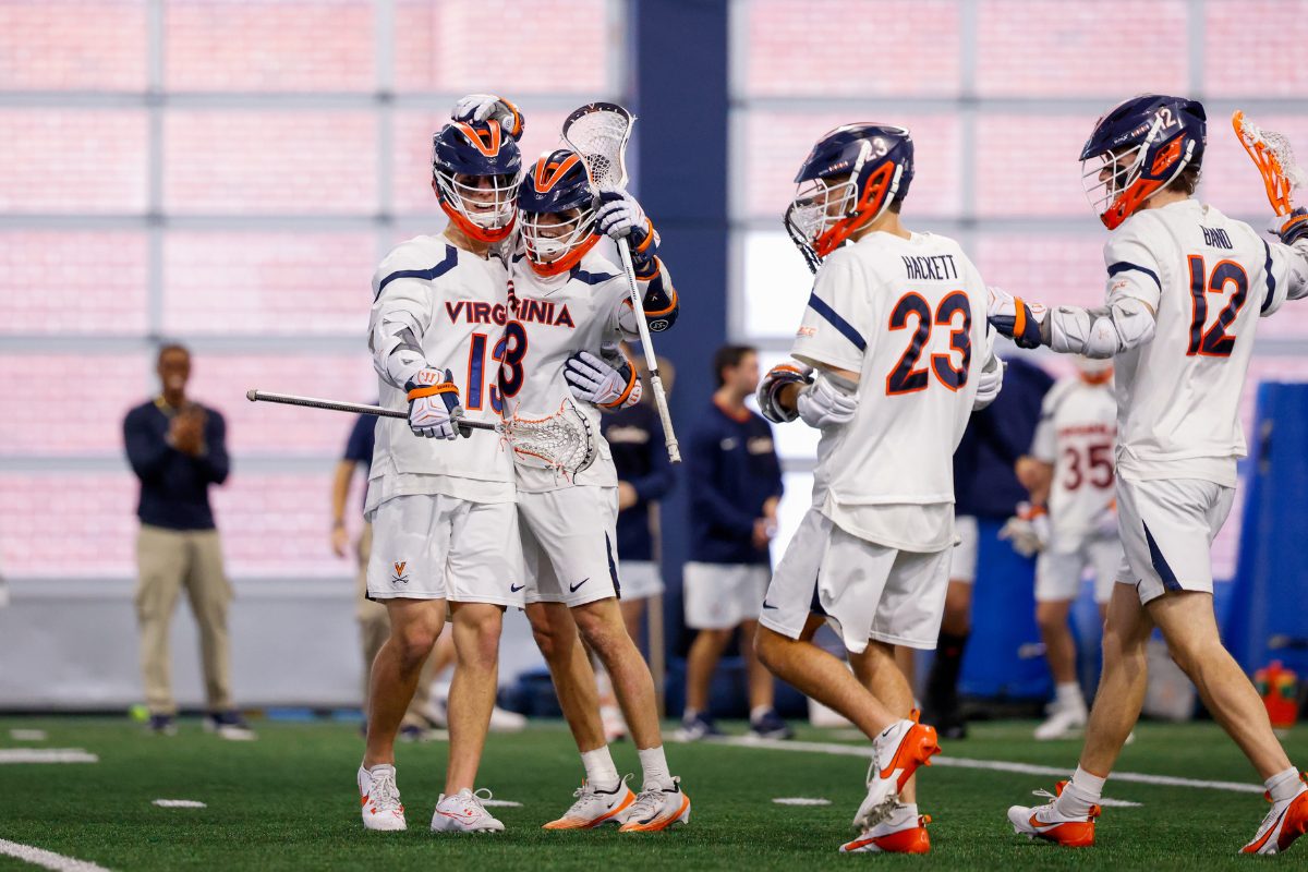 Virginia Lacrosse takes on Colgate Indoors.