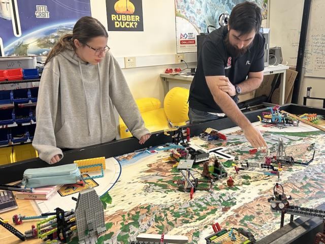 STAB Robotics team during a meeting