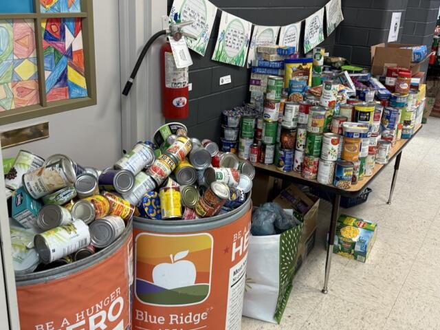 Food drive for the Blue Ridge Area Food Bank
