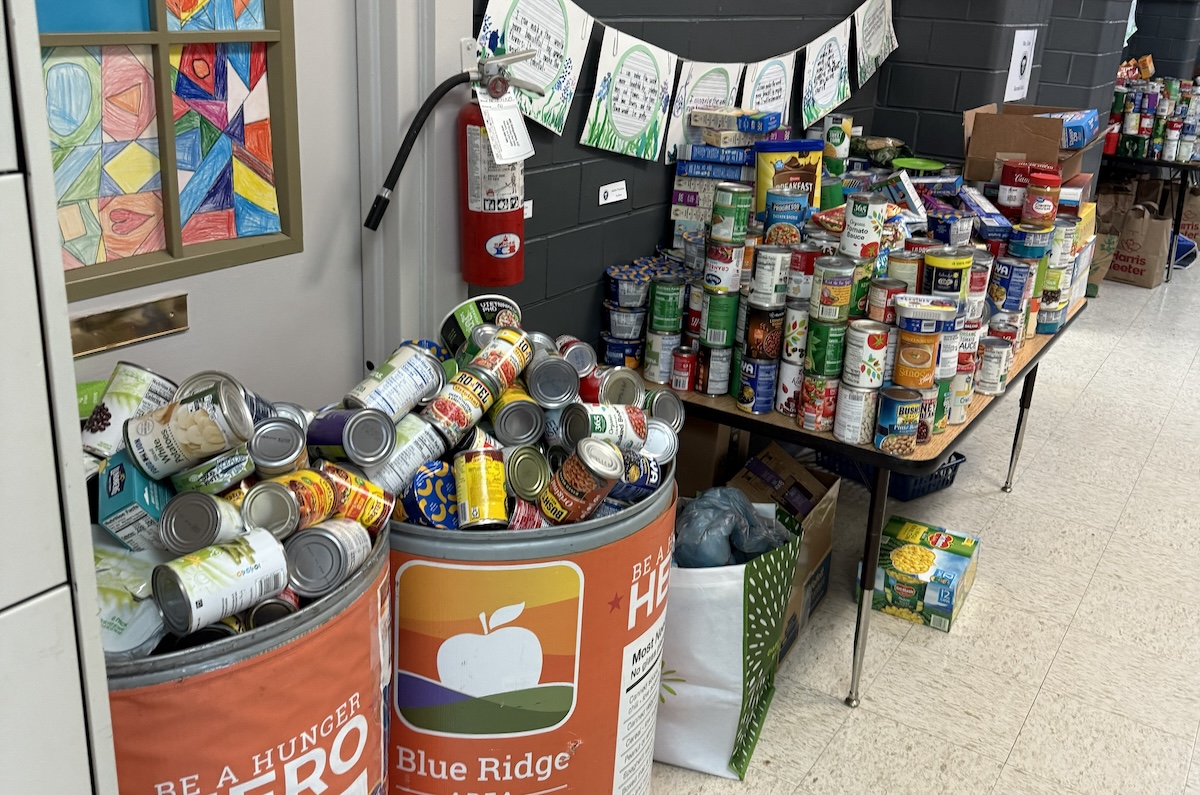 Food drive for the Blue Ridge Area Food Bank