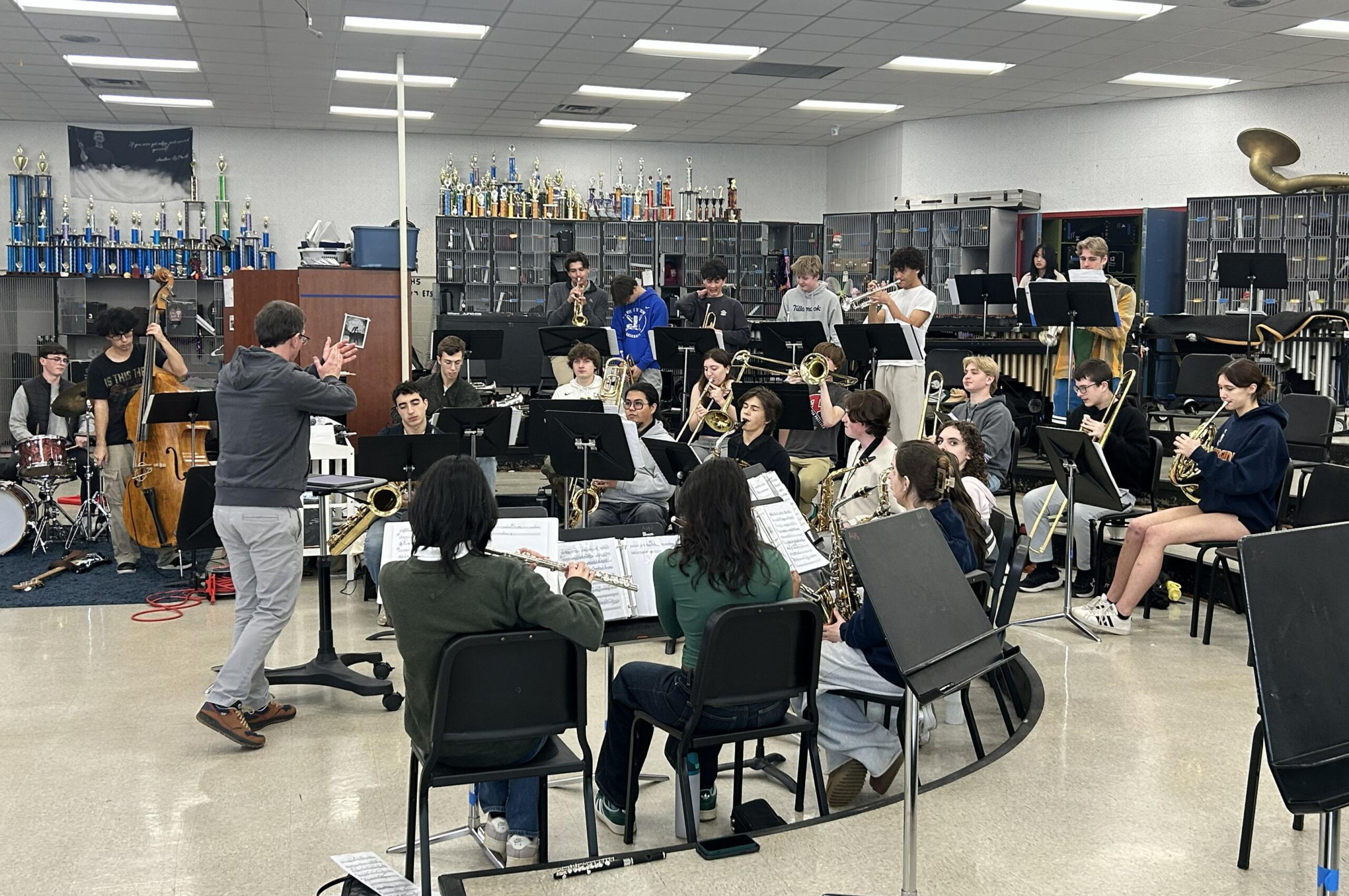 AHS Jazz Band Rehearsal 2025-26