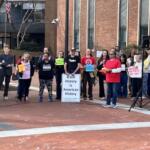 Anti-Displacement Rally on the Downtown Mall