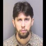 Formatted mugshot of Nick Clark, arrested Woodbrook Teacher