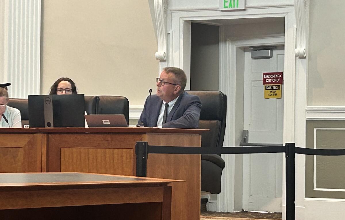 James Wilkinson presents the AC44 projects at the Board of Supervisors meeting