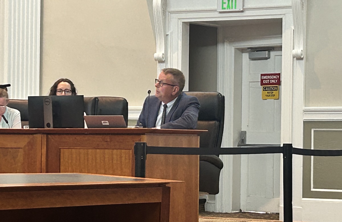 James Wilkinson presents the AC44 projects at the Board of Supervisors meeting