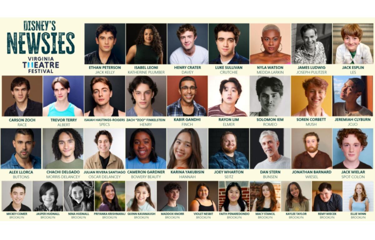 VTF Newsies cast announcement
