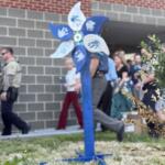 Giant Child Abuse Prevention Month pinwheel