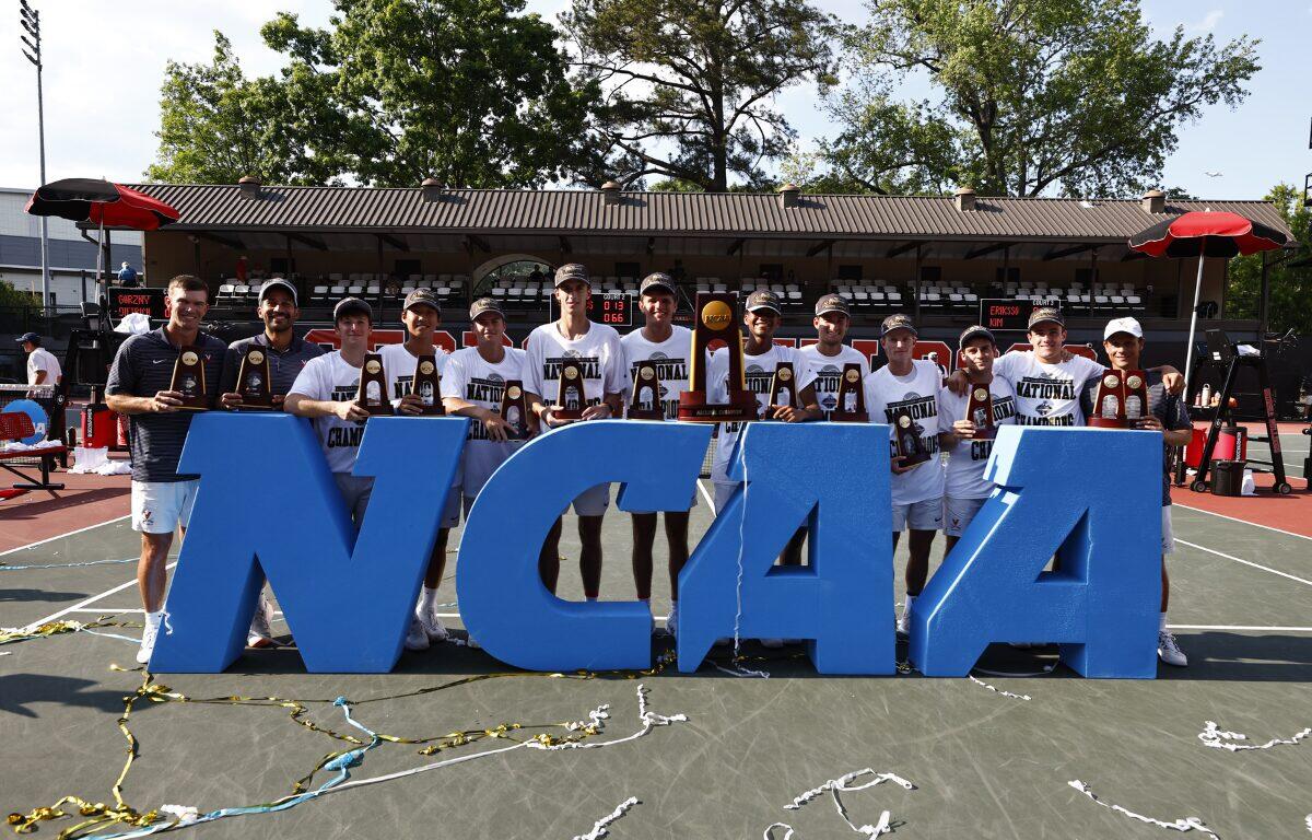 Virginia Men's Tennis wins its seventh NCAA title at the Magill Tennis Center in Georgia, 2026.