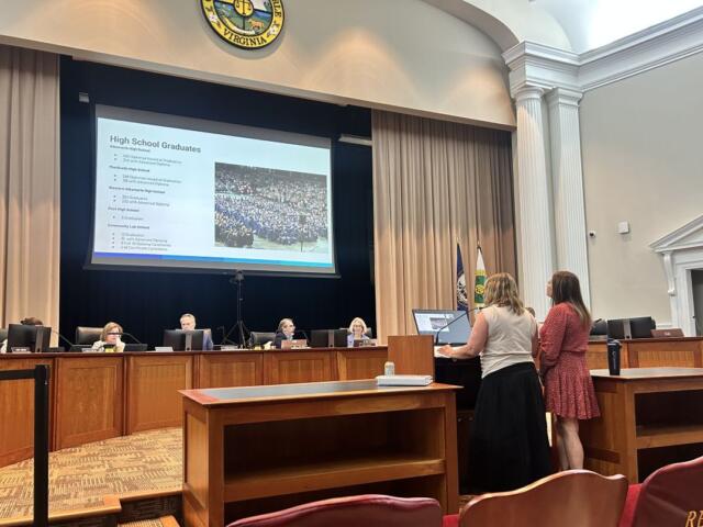Albemarle School Board presentation to Board of Supervisors.