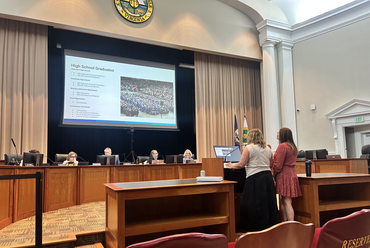 Albemarle School Board presentation to Board of Supervisors.