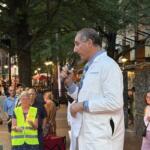 Mohan Nadkani at the Health Cuts Kill Protest, June 2026