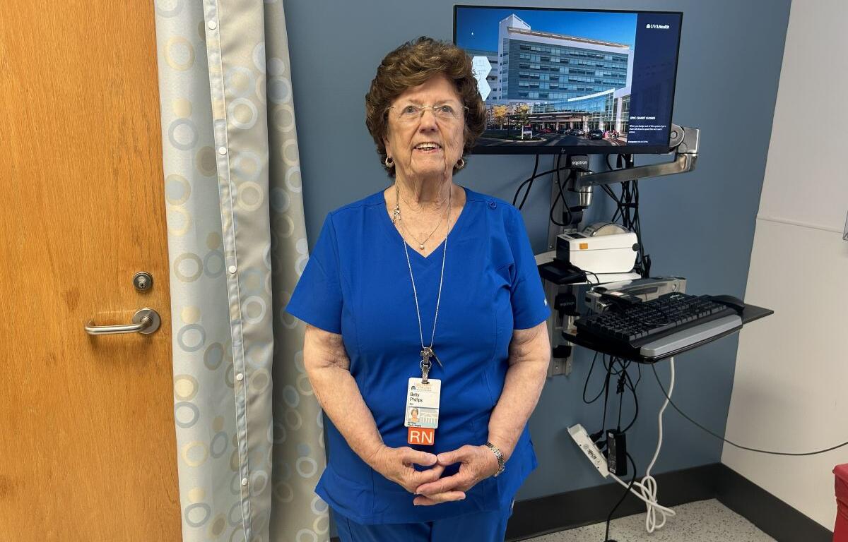 Betty Phillps, 90-year-old UVA nurse