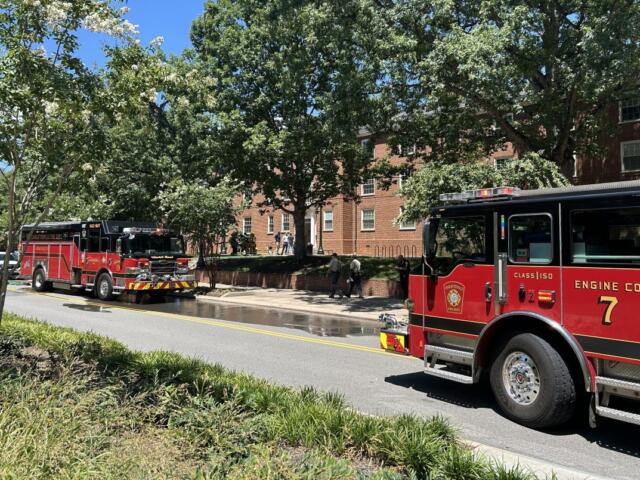 Charlottesville Fire responds to a fire off of McCormick Road