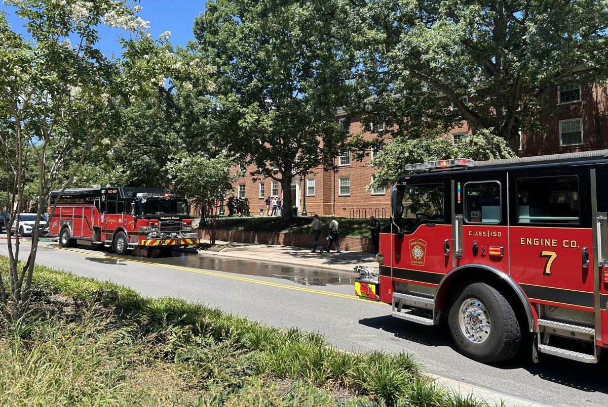 Charlottesville Fire responds to a fire off of McCormick Road