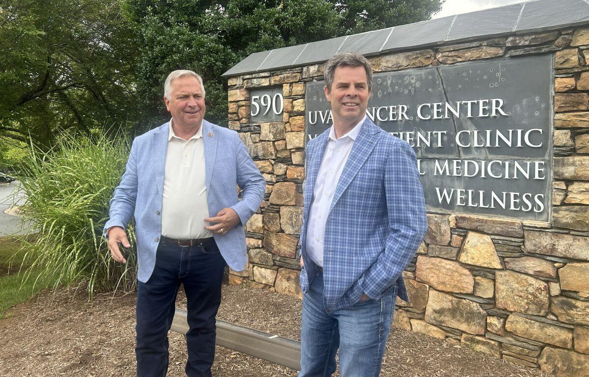 John McGuire (right) with Illinois Rep. Mike Bost