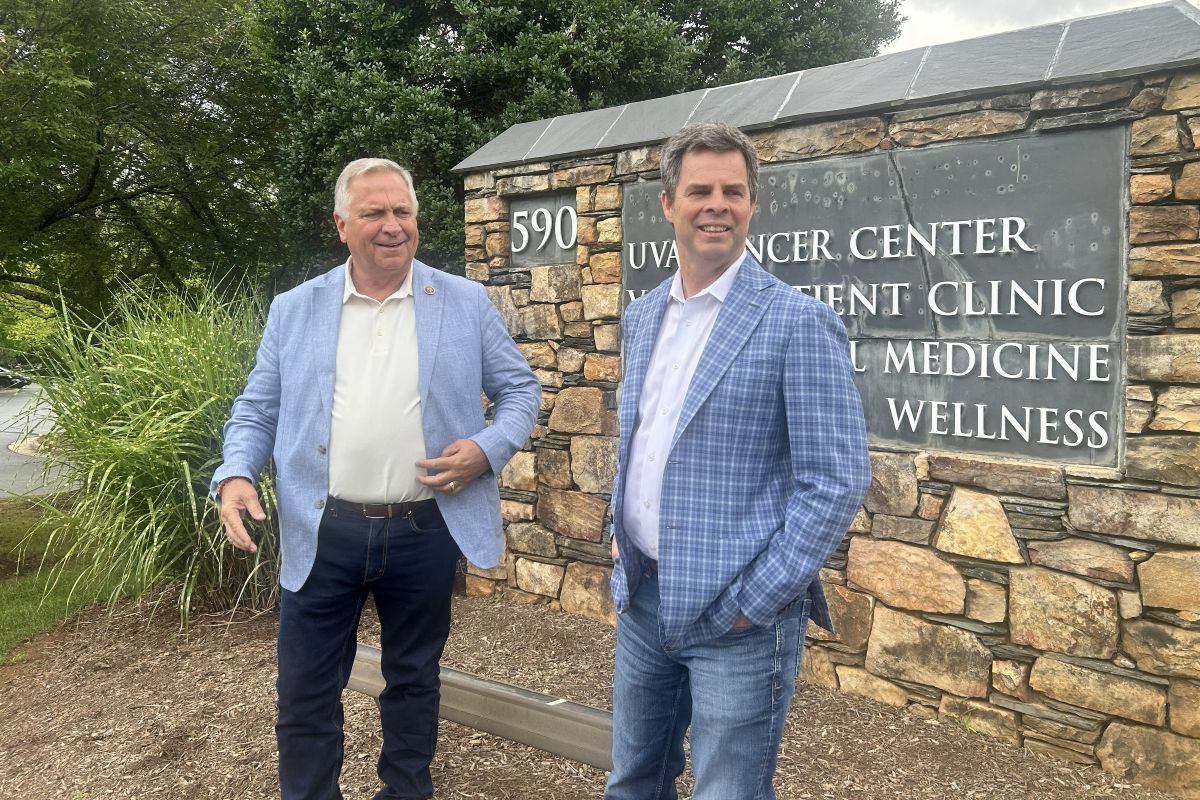 John McGuire (right) with Illinois Rep. Mike Bost
