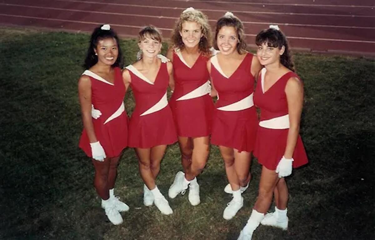 Heidi Gillman-Bennett (second from left) in 1991 at Stanford University.