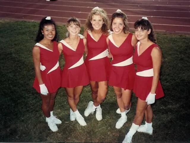 Heidi Gillman-Bennett (second from left) in 1991 at Stanford University.