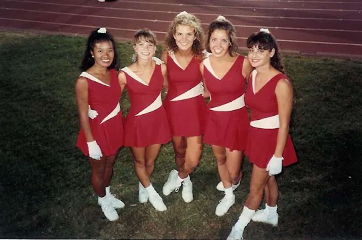 Heidi Gillman-Bennett (second from left) in 1991 at Stanford University.