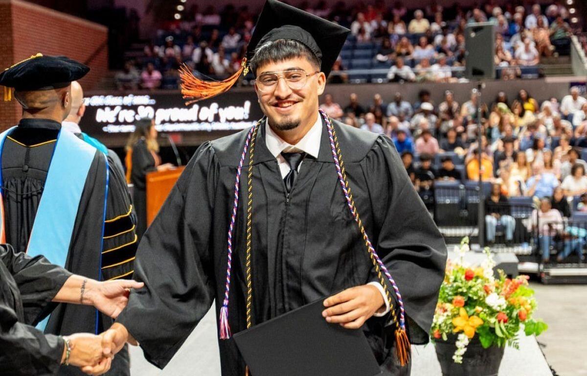 CHS graduate Masiullah Amin, who earned a Seal of Biliteracy in Dari.