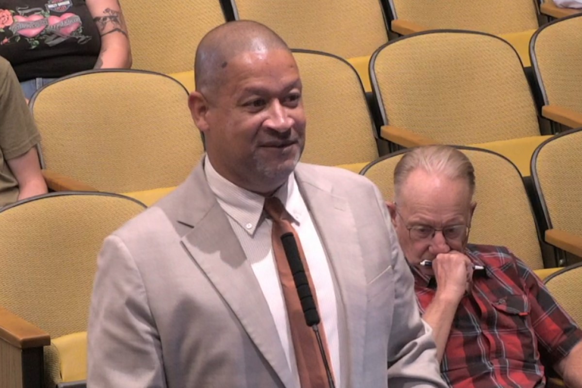 City Manager Sam Sanders addressed City Council 08/03/26 about Holiday Drive funding