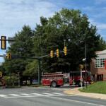 A gas leak forced an evacuation.