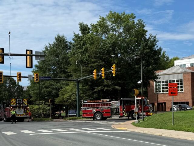 A gas leak forced an evacuation.