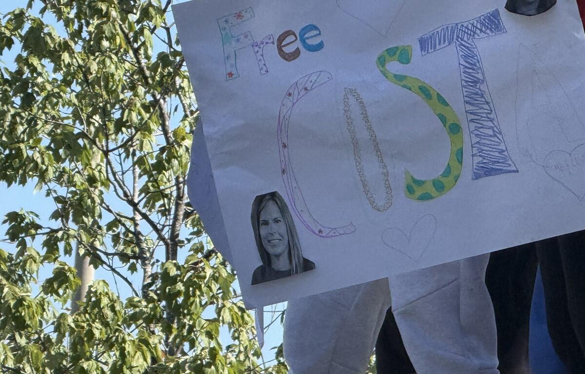 Poster supporting Costa at MHS
