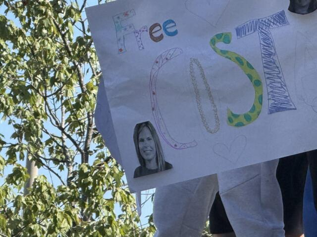 Poster supporting Costa at MHS