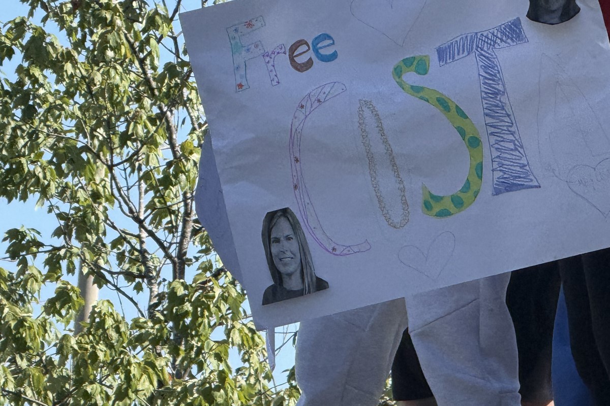 Poster supporting Costa at MHS