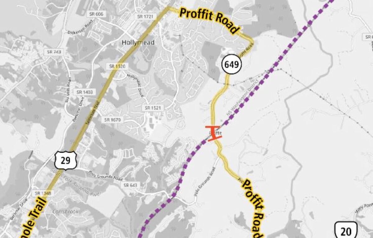 Proffit Rd Bridge Closure