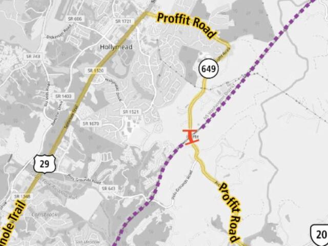 Proffit Rd Bridge Closure